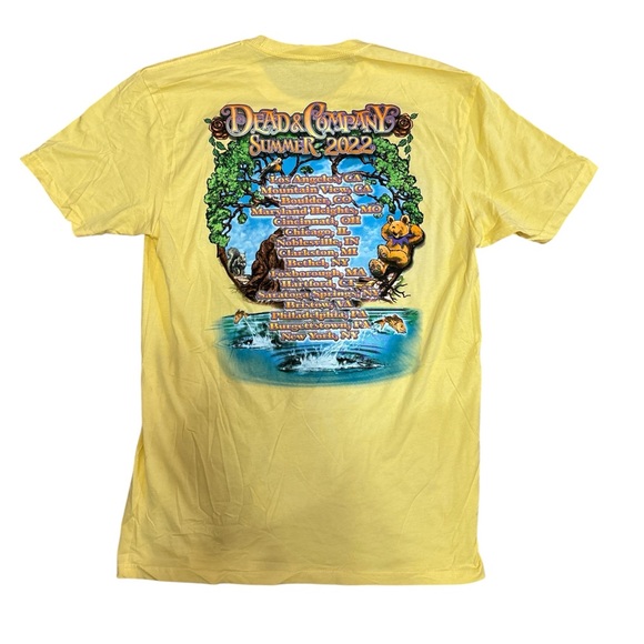 DEAD & COMPANY Next Level Apparel Yellow Graphic Tee Size: Large(medium) NWOT - Picture 2 of 5